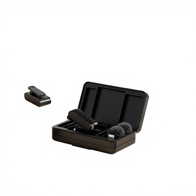 New Ulanzi a 100 Wireless Omni-directional Lavalier Microphone 20M Transmission Range Street Interview Music Video Record A100