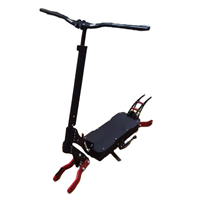 Pièce de rechange pour trottinette électrique 10 et 11 pouces, cadre pliable avec amortissement à ressort de type C de 135 mm et 150 mm de largeur ouverte et garde-boue