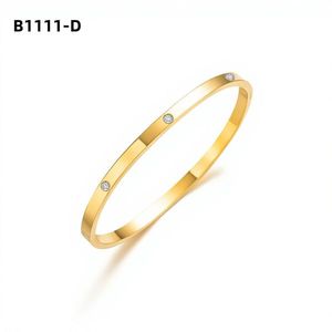 แฟชั่น BRAZALETE สแตนเลสสตีลชุบโรเดียมเซอร์คอน BEZEL SET B1111 สำหรับผู้หญิงเครื่องประดับคุณภาพสูง - Product Image 2
