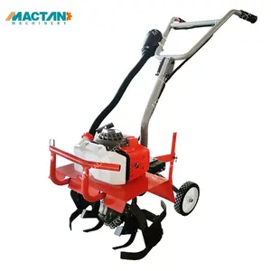 Potente 2 tempi 63cc mini timone agricolo mini motozappa coltivatore