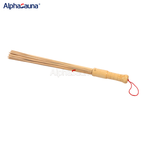 Alphasauna-Accesorios de madera para Sauna, cepillo de baño interior, suministros de baño, batidor de bambú, en venta - Product Image 1