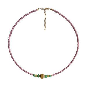 Collier œil <span class=keywords><strong>mal</strong></span>éfique bohème au design original Collier ras <span class=keywords><strong>du</strong></span> cou en perles pour femmes - Product Image 3