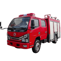 Camion de pompiers à réponse rapide de 2,5 tonnes Dongfeng 4x2 5 places, camion-citerne pour rues étroites