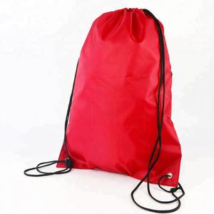 防水标志420D涤纶拉绳定制回收运动背包运动包促销健身拉绳包 - Product Image 5