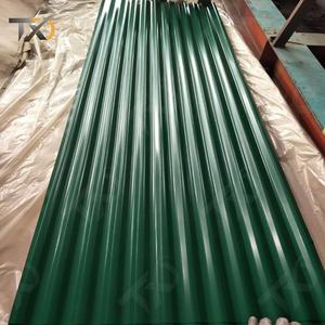 Листовой металл для кровли из стали с цветным покрытием DX51D+Z/DX52D+Z средней твердости, гофрированный, с возможностью сварки, гибки и резки по стандарту ASTM - Product Image 3