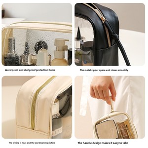 Nouvelle Trousse de Toilette et Maquillage Transparente en PVC, Étanche et Portable avec Fermeture Éclair pour la Natation et la Douche - Product Image 3