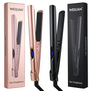 Digital Titanium Flat <b>Iron</b> With Adjustable Temperature a Great Device for Indian Hair Straightening PREMIUM MODERN AESTHETI - Product Image 4