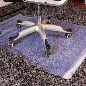 Tapete Antideslizante Moderno de PVC Transparente para Silla de Oficina con Púas, Lavable, Patrón Personalizable, Grosor de 1.5-3mm, para Pisos Alfombrados - Product Image 4
