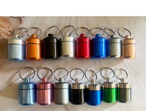 Portapillole Portachiavi Promozionale all'Ingrosso, Mini Contenitore in Alluminio, Portapillole in Metallo, Accessori per Chiavi - Product Image 3