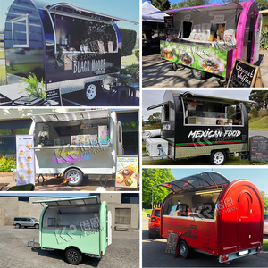 Remolque de Comida Personalizado de Fibra de Vidrio de 7 pies, Camión de Comida Móvil con Cocina Completa, Remolque de Comida Callejera, Carrito de Comida para Negocios - Product Image 4