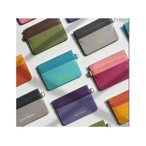 Tarjetero duradero de cuero genuino con llavero Sin cierre Bloqueo RFID 4 pulgadas para un acceso rápido y fácil a la tarjeta de crédito - Product Image 2