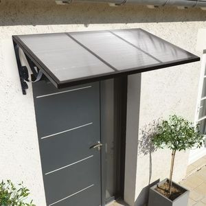 Auvent de porte d'extérieur personnalisé, gazébo classique, cadre transparent, protection contre les UV, abri de porte - Product Image 5