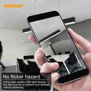 130lm/W 88.6in 66.6in treo tuyến tính dẫn ánh sáng Die Cast nhôm 80W 100W 120W văn phòng cửa hàng tuyến tính Dimmable có thể liên kết dẫn ống - Product Image 3