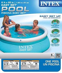 <span class=keywords><strong>Piscine</strong></span> gonflable <span class=keywords><strong>INTEX</strong></span> 28101EH Easy Set 6 pieds x 20 pouces, matériau résistant aux perforations, gonflage rapide, 232 gallons - Product Image 6