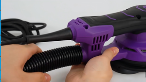 Ponceuse électrique professionnelle 6 pouces 400W pour le ponçage de carrosserie automobile avec régulation à 6 vitesses et tube d'aspiration des poussières - Product Image 5