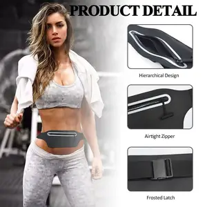 New Arrival Fanny Pack Black Fashion Sport Waist Bag For Running Snorkeling Beach Pool Swimming Waterproof Phone Pouch Dry Bag