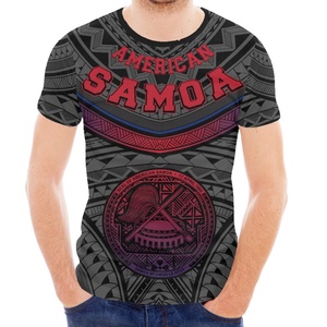 Maßgeschneidertes Sommer-<span class=keywords><strong>T</strong></span>-Shirt für Herren Hochwertiges Amerikanisch-Samoa Polynesisches Wappen Übergrößen Polyester Herren Kurzarm-<span class=keywords><strong>T</strong></span>-Shirt - Product Image 3