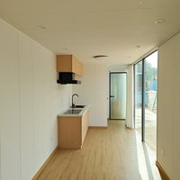 Maisons miniatures Apple Cabin personnalisables en panneaux sandwich, maison capsule au design minimaliste pour bureaux et hôtels