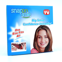 Nouveau Style 2 paires de facettes de dents de blanchiment réglables accolades de prothèse supérieure et inférieure couverture temporaire de fausses dents pour un sourire confiant
