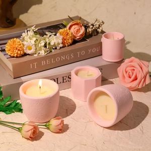 Candela Artigianale in Cera di Soia in Contenitore di Gesso, Candela Profumata per Aromaterapia Domestica, Idea Regalo - Product Image 5