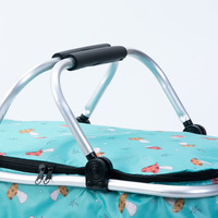 Panier de pique-nique isotherme pliable moderne et minimaliste, sac de courses pour supermarché, sac isotherme pour déjeuner, sac à main en PE