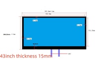Équipement holographique pour affichage publicitaire, écran LCD transparent de 49 pouces