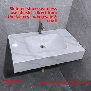 Accessori per il bagno realizzati su misura per la fabbrica. Lavabo in Pietra Sinterizzata per Bagno, Articolo Sanitario Personalizzato per la Fabbrica - Offerta Speciale - Product Image 3