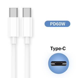 <span class=keywords><strong>C</strong></span>âble de charge rapide <span class=keywords><strong>USB</strong></span> <span class=keywords><strong>C</strong></span> vers <span class=keywords><strong>USB</strong></span> <span class=keywords><strong>C</strong></span> 60W 3A <span class=keywords><strong>Power</strong></span> <span class=keywords><strong>Delivery</strong></span> <span class=keywords><strong>PD</strong></span> pour iPhone Téléphone portable & Montre intelligente Matériel PVC - Product Image 6