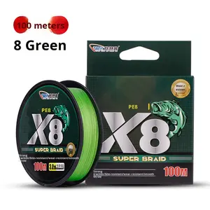 Ligne <span class=keywords><strong>de</strong></span> pêche en <span class=keywords><strong>fil</strong></span> tressé PE durable 100m 150m 8 brins flottant haute ténacité résistant à l'usure pour rivière et lac à l'extérieur - Product Image 3