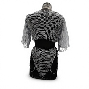 Coiffe de mode en armure de chaîne d'aluminium plaqué argent pour femme avec logo personnalisé et design de forme irrégulière pour le bureau et la maison - Product Image 4
