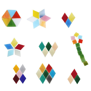 Mosaïque de verre coloré en morceaux lâches et brillants pour fenêtre d'église, artisanat, bricolage - Product Image 3