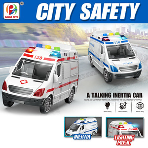 Nouvelle conception de voiture <span class=keywords><strong>jouet</strong></span> à inertie à succès, modèle de véhicule à inertie en plastique avec son, lumière et musique, police, <span class=keywords><strong>ambulance</strong></span>, camion, <span class=keywords><strong>jouet</strong></span> pour garçons - Product Image 4