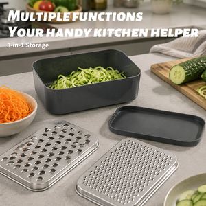 Râpe à légumes manuelle double face en acier inoxydable et PP, outil de cuisine multifonctionnel <span class=keywords><strong>pour</strong></span> pommes de terre et <span class=keywords><strong>carottes</strong></span> - Product Image 4