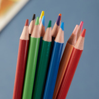 12 crayons de couleur aquarellables dans un étui métallique, ensemble de dessin soluble dans l'eau, fournitures de peinture artistique en gros pour enfants et adultes