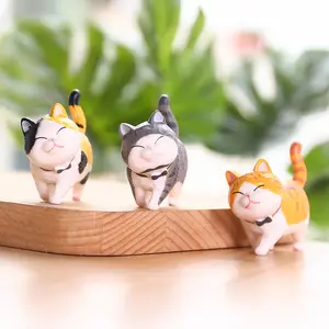 Đồ Trang Trí Loạt Mèo Dễ Thương Để Trang Trí Nhà Mini Funny Animal Craft Bức Tượng Cảnh Thu Nhỏ Vườn Pot Trang Trí Cổ Tích