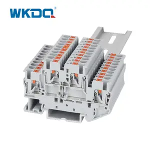 Top Quality push in terminal wire connector push in spring quick wiring din rail terminal block