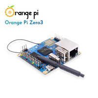 LIXINC Orange Pi Zero 3 2GB + Placa de Extensión de Interfaz, DDR4 Allwinner H618 WiFi Mini PC Orange Pi Zero3 Ordenador de Placa Única
