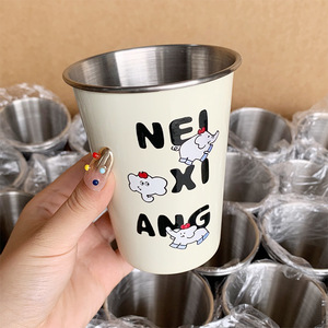 Gobelet isotherme en acier inoxydable, tasse droite épaissie, bouteille d'eau portable avec couvercle, pour adulte - Product Image 1