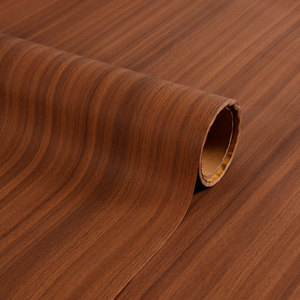 <span class=keywords><strong>Film</strong></span> PVC auto-adhésif à grain de bois foncé, imperméable et résistant à l'huile pour la décoration de meubles, 0,12 0,16 0,18 mm, couleur cerise - Product Image 1