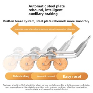 Nuevo Rodillo Abdominal de Dos Ruedas con Rebote Automático, Temporizador Inteligente y Entrenamiento Abdominal Multiusos para Principiantes - Product Image 4