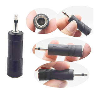 3.5mm Male To 6.35mm Female Audio <b>Adapter</b> <b>Plug</b> Mono Connector For Speaker Use ABS Material - Product Image 1