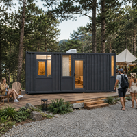 Bureau conteneur entièrement meublé, modulaire, préfabriqué, portable, avec circuit électrique complet et décoration