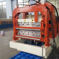 Machine professionnelle de fabrication de tôles de toiture métalliques à double couche, nouvel équipement de formage de tuiles personnalisable, marque Huatong, 2 ans