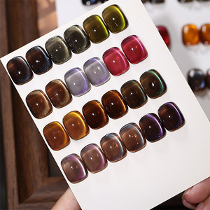 AILANUO Vernis à ongles en gel UV écologique non toxique végétalien 12 couleurs Design œil de chat Logo personnalisable LED/UV Cure 15ml Salon - Product Image 1