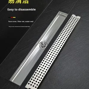 OEM Stainless Steel Extended Invisible Deodorizing Filter Floor Drain Large Flow Bathroom Anti-Odor Anti-Clogging Shower Room - Product Image 3
