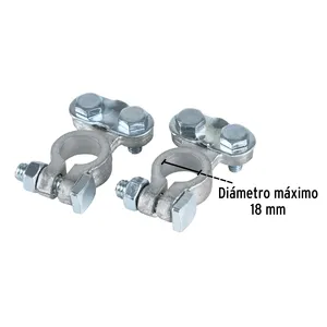 Scatola con 6 unità Blister 2 terminali per batteria, piombo top post, Pretul - Product Image 2