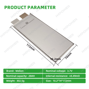 HHPOWER 3.7V 28Ah Solid State Battery 324Wh/kg High Energy Density 10C Discharge Cell for Drone UAV VTOL PL72174207 3.7V 28Ah So - Product Image 5