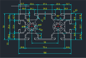 VNTECH GLOBAL Matériaux de A6063-T5 cadres de machines cadres de convoyeurs et établis Anode blanche givrée Vietnam - Product Image 2