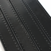 Barre d'espacement en aluminium noir flexible avec vernis de cuisson pour unités de vitrage isolant