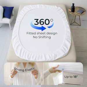 Draps <span class=keywords><strong>de</strong></span> <span class=keywords><strong>lit</strong></span> ajustés tricotés sur mesure, élastiques tout autour, doux et respirants, ensembles <span class=keywords><strong>de</strong></span> literie, vente en gros d'usine - Product Image 2